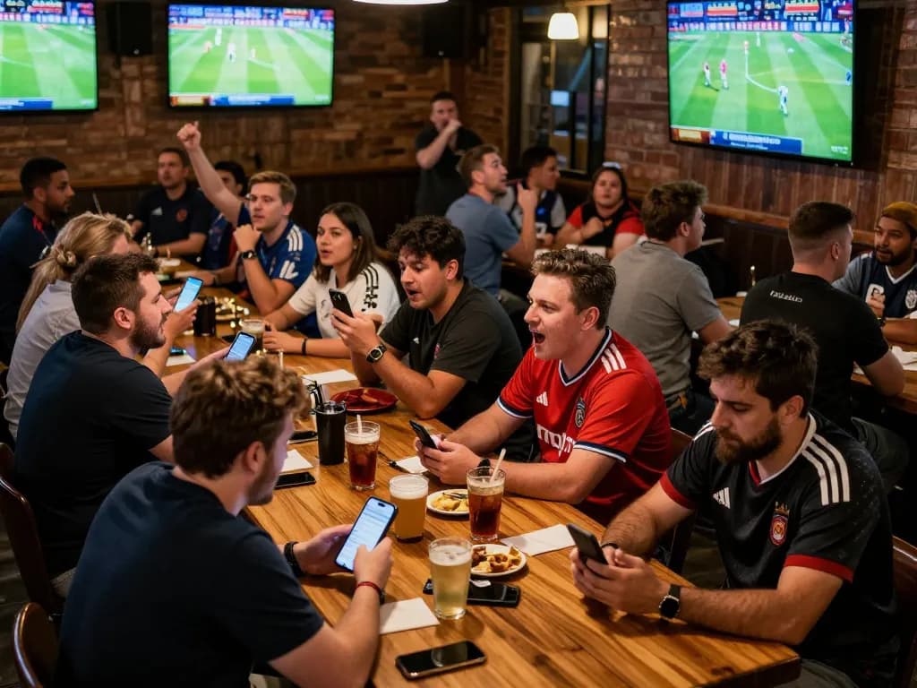 Live football match event where fans engage in sports betting to watch if their bets align with ฟุตบอล.