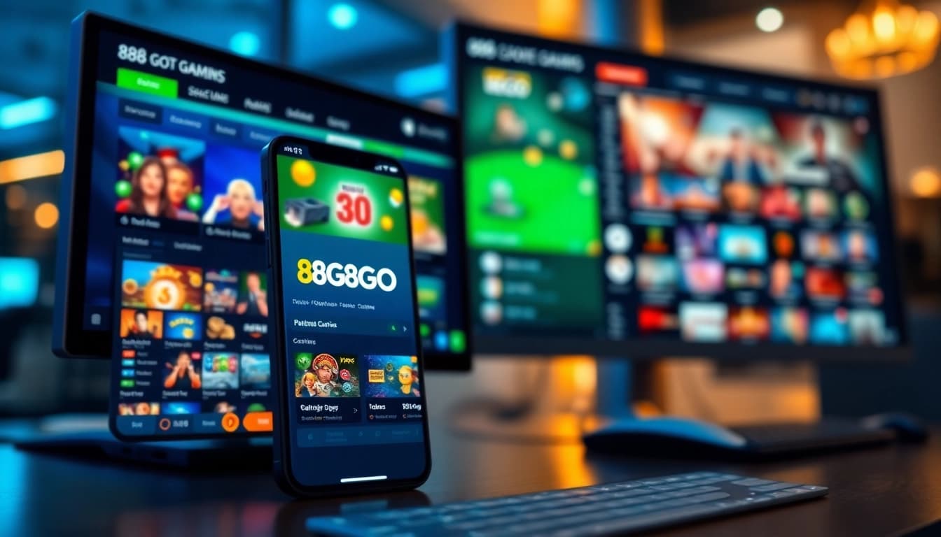 88GO gaming platform showcasing exciting casino and sports betting features on modern devices.
