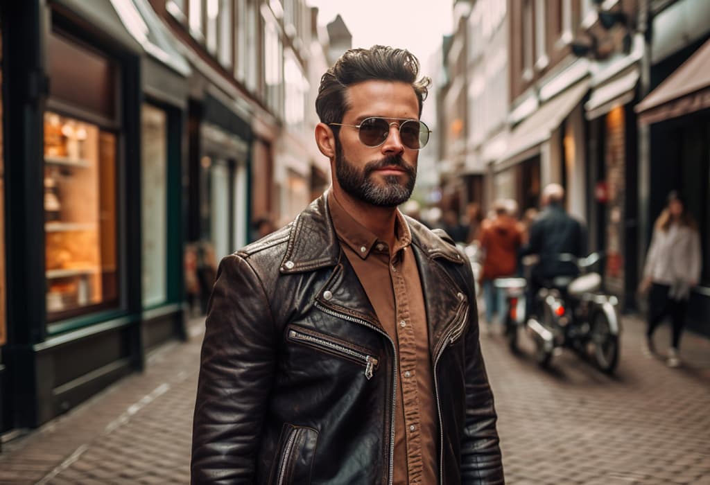 Herren Lederjacke für stilbewusste Männer: Der perfekte Begleiter für jede Saison