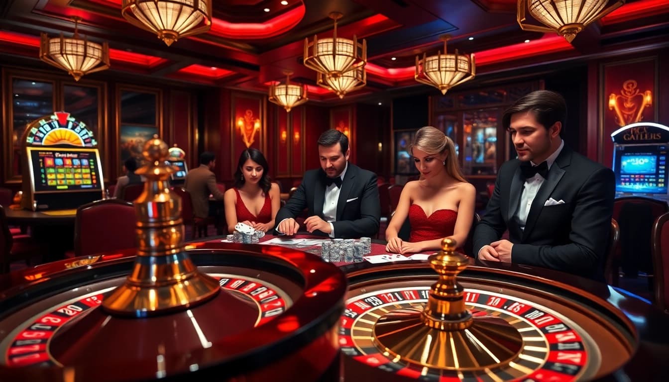 Experience excitement at 8kbet.com with players focused on a high-stakes poker table.