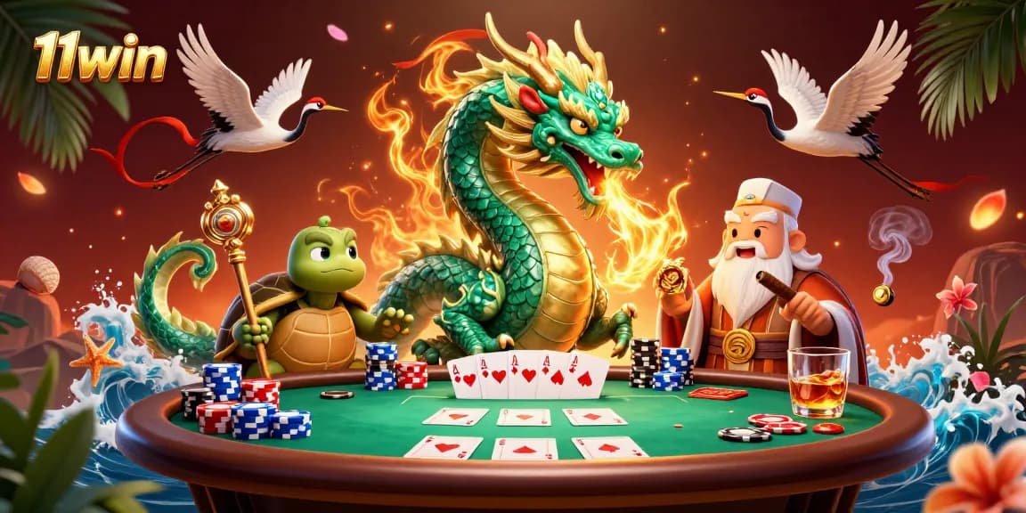 Experience thrilling 11win adventures with majestic dragons, poker action, and dynamic casino excitement.