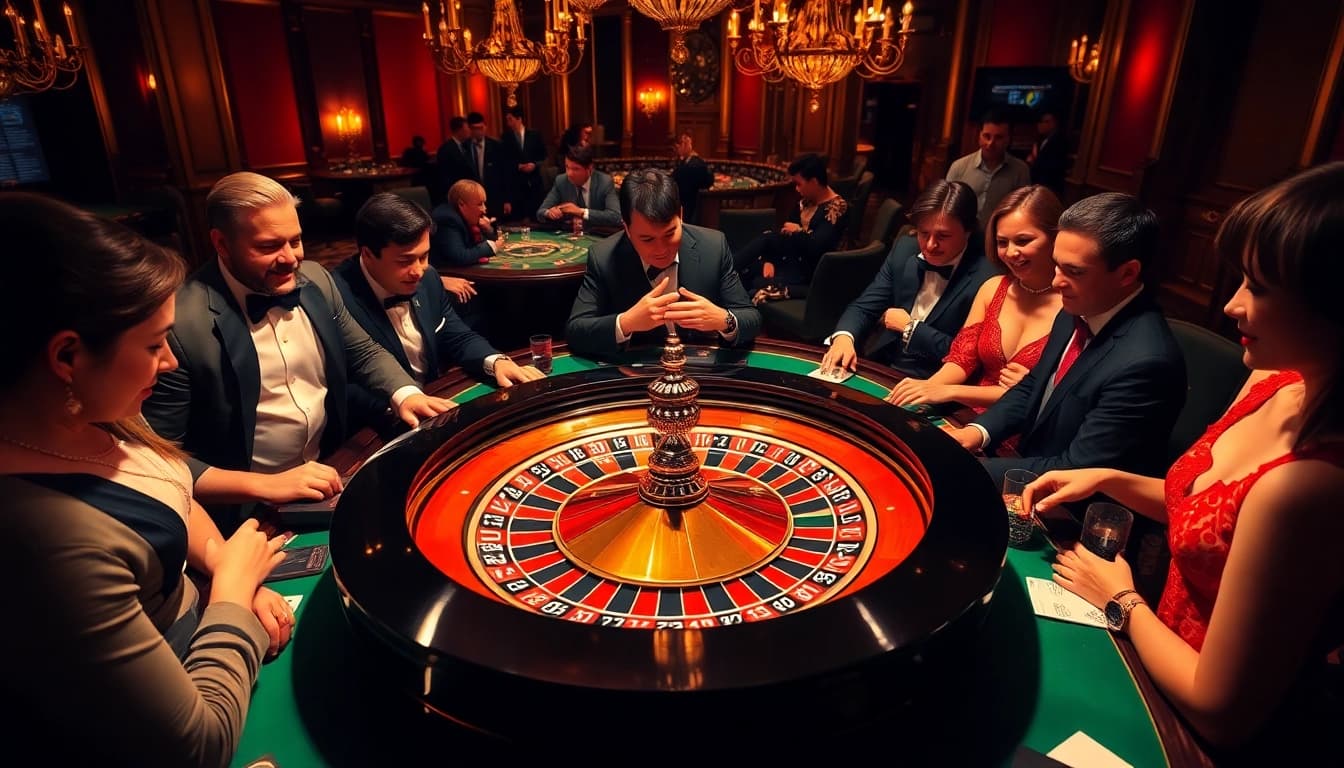 The hidden wiki provides insights while players enjoy an exciting game at a luxurious roulette table.