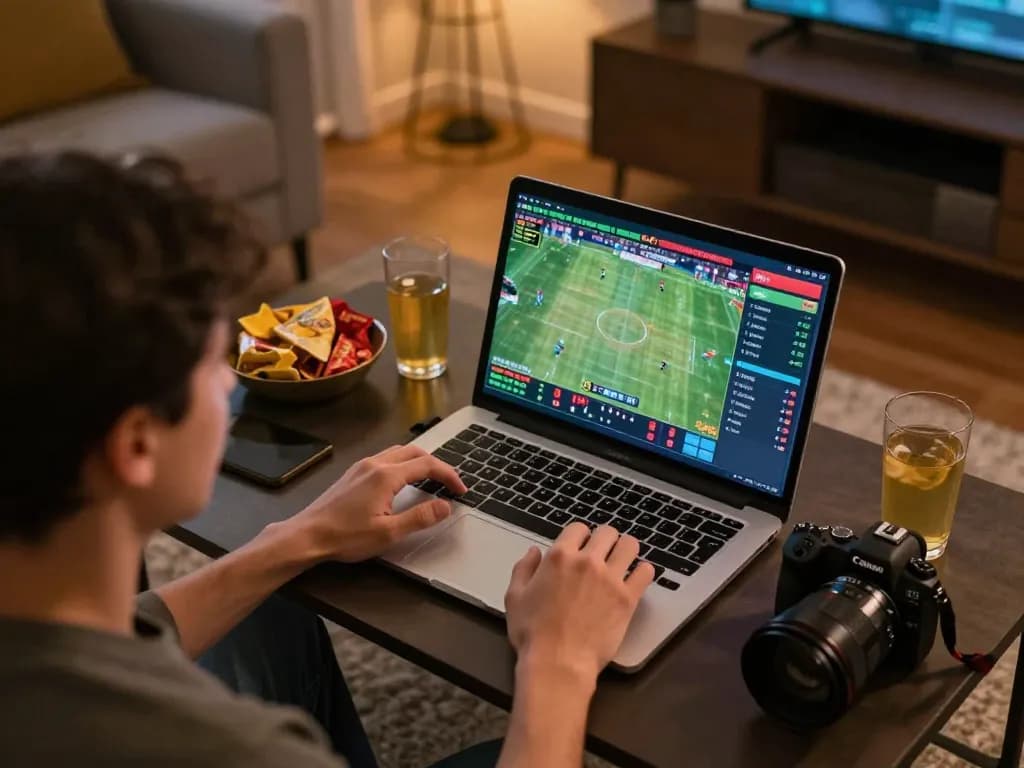 TopBET awes players engaging in exciting online sports betting with live odds on screen.