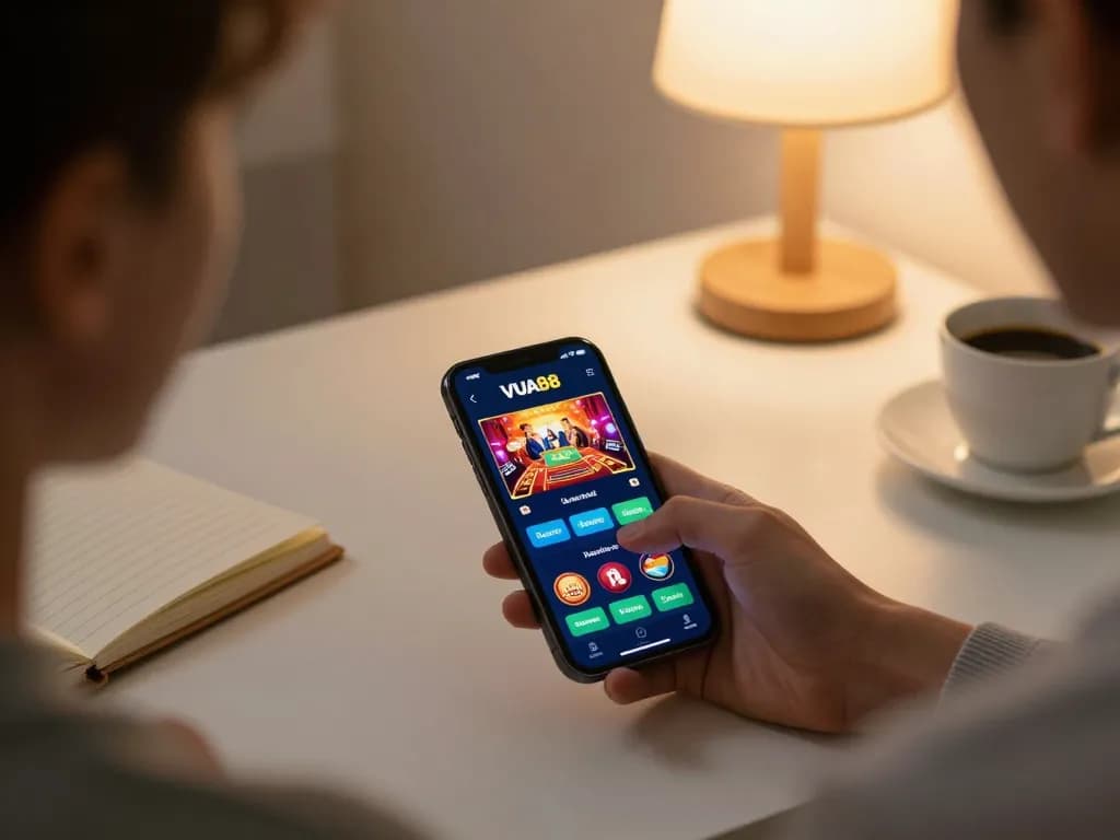 Engaging gameplay on the VUA88 casino app illustrating strategic mobile gaming.