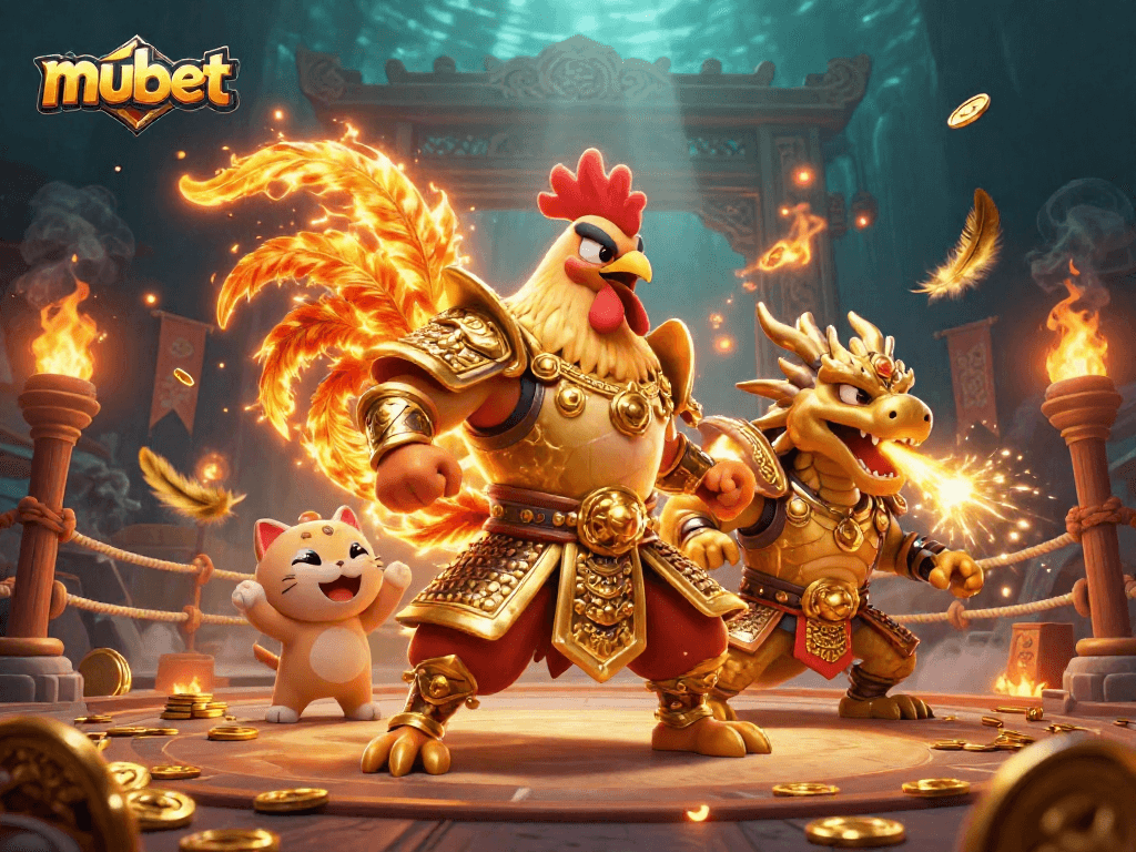 Experience exciting gambling action at mubet with dynamic casino characters and vibrant elements!