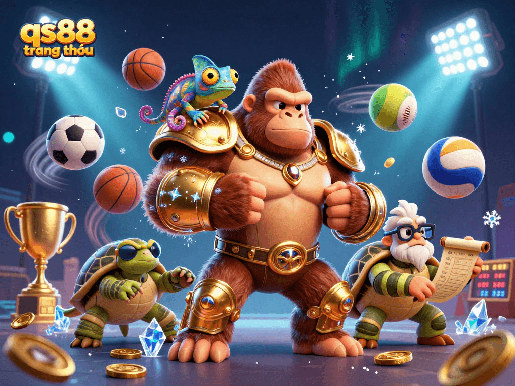 Experience the excitement of qs88 trang chủ with dynamic sports betting elements and engaging characters.