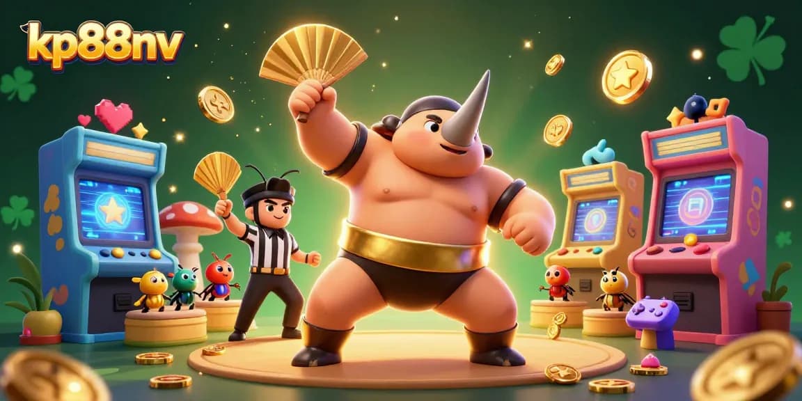 Engage in the colorful world of kp88nv where the rhinoceros beetle sumo champion brings excitement and winnings!