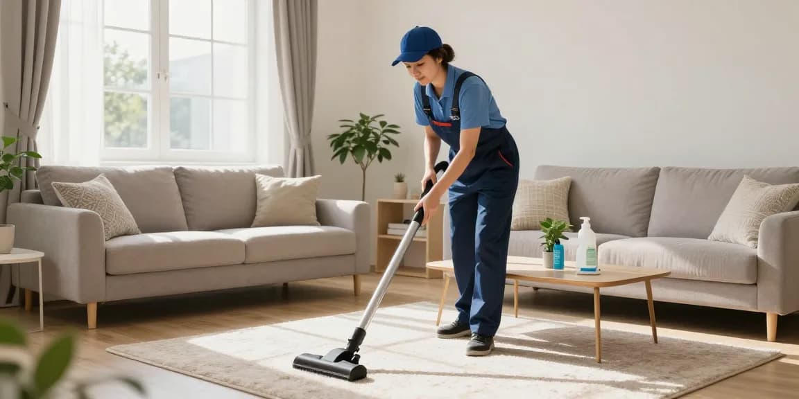 Residential cleaning scene with Skenda Reinigungen professionals ensuring quality wohnungsreinigung solothurn services.