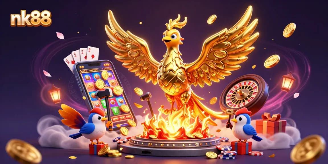Experience thrilling wins at nk88 with molten gold phoenix and vibrant gaming elements.
