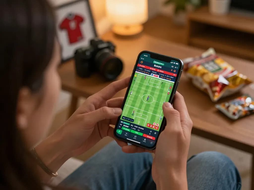 Engaging sports betting experience on nk88 mobile app in a cozy home environment