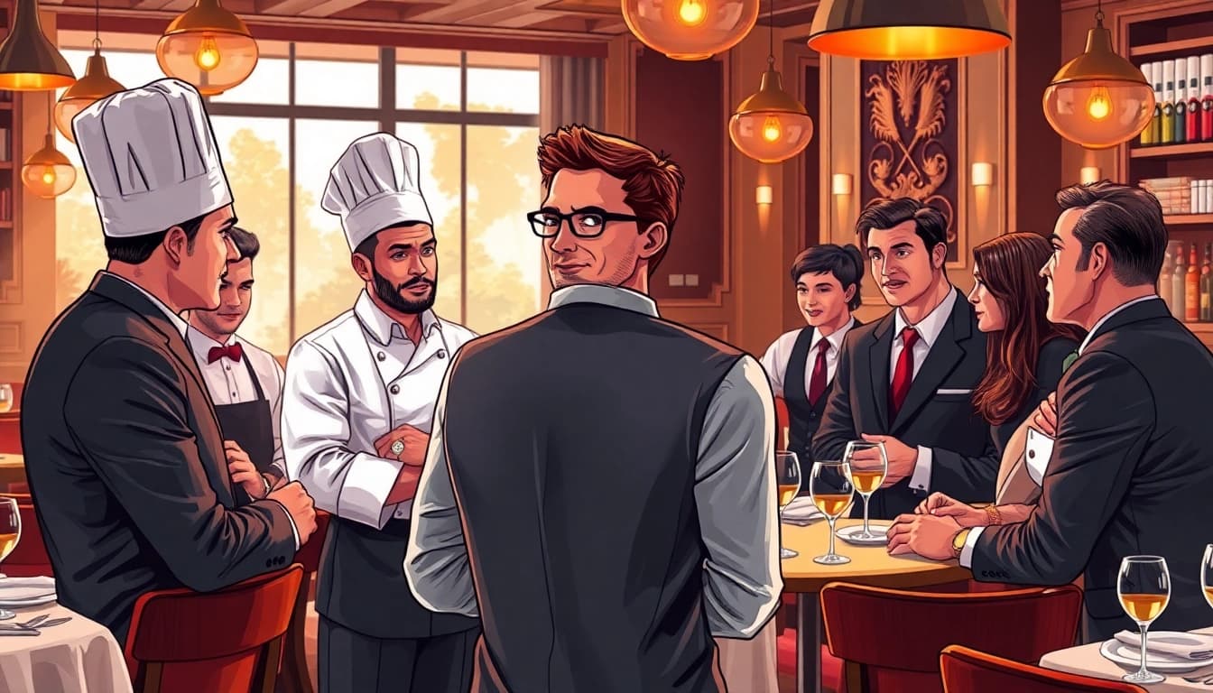 Headhunter Gastronomie expertly engages with a diverse team of culinary professionals.