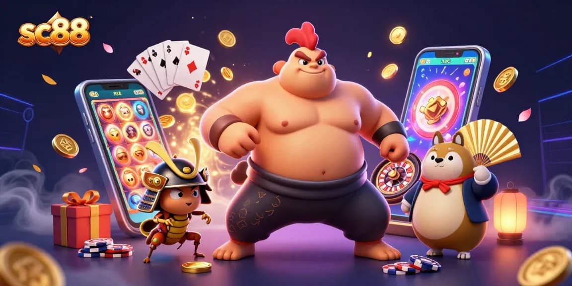 Engage in thrilling sc88 casino games with vibrant characters and dynamic slot elements.