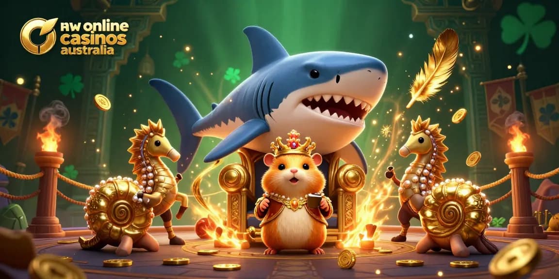 Experience thrilling action at new online casinos Australia with a fierce hamster king and dynamic gambling elements.