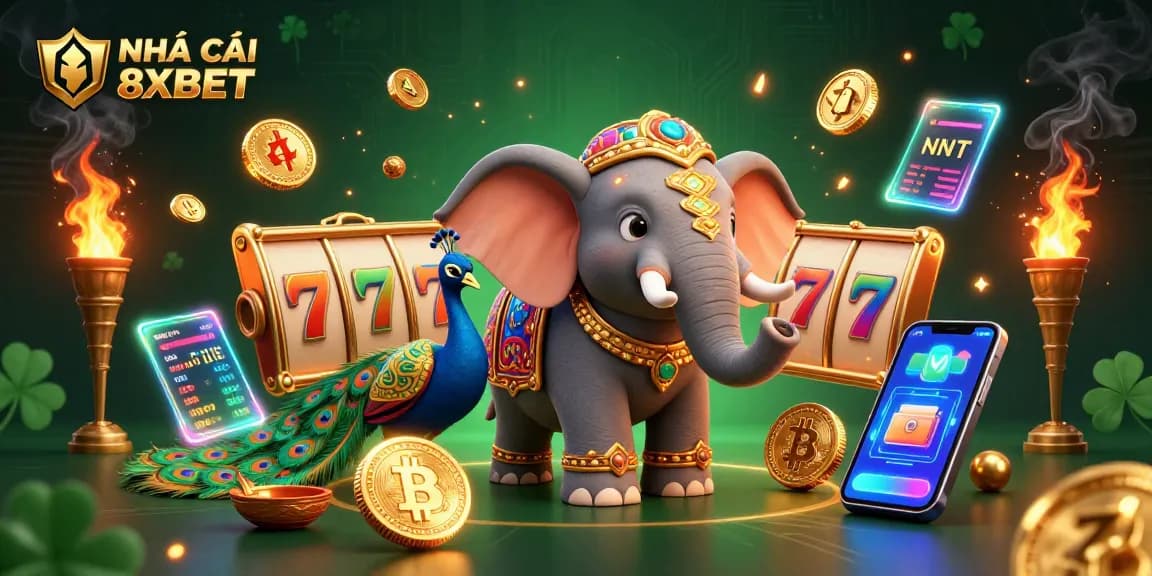 Experience thrilling gaming at NHÀ CÁI 8XBET with dynamic slot elements and crypto showcases.