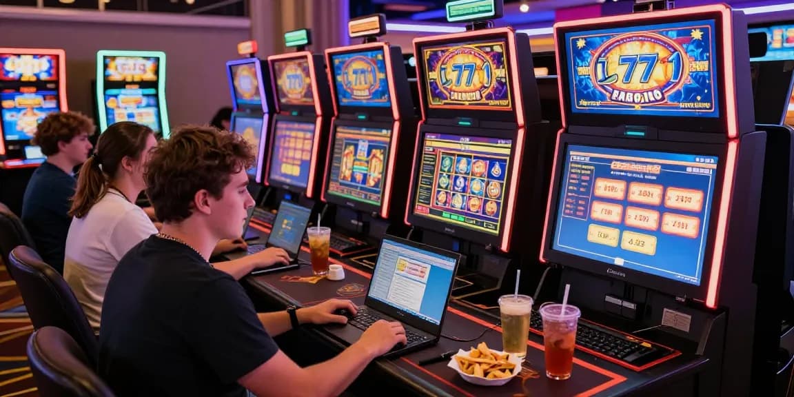 Pengalaman bermain Slot777 yang seru dengan pemain terlibat dalam permainan mesin slot online.