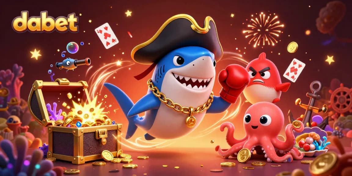 Engage with dabet through an exciting underwater adventure featuring vibrant casino elements and enchanting characters.