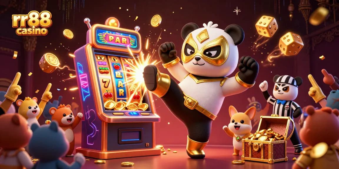Experience the thrill of betting with rr88 casino's action-packed illustration filled with excitement and rewards.