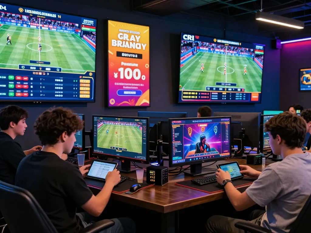 Players engaging with fb88 online sports betting platform in a vibrant gaming environment.