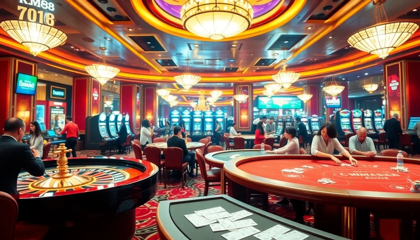 Experience the thrill of KM88 with dynamic casino gaming and vibrant slot machines.
