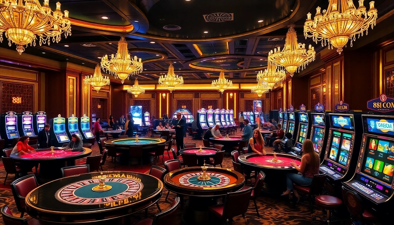 Betting excitement in a vibrant casino scene inspired by 88i com.