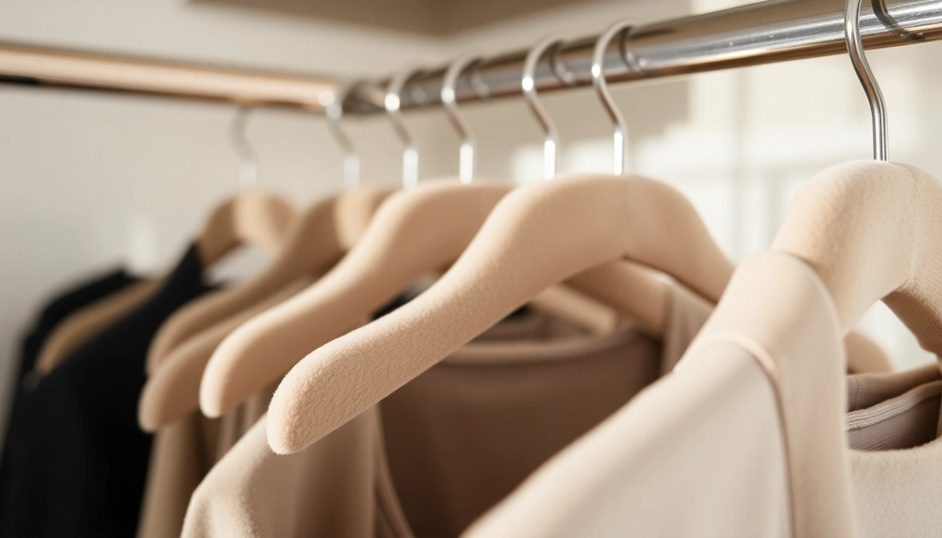 Organize your closet with Kleiderbügel 100 Stück featuring a chic velvet design for everyday elegance.