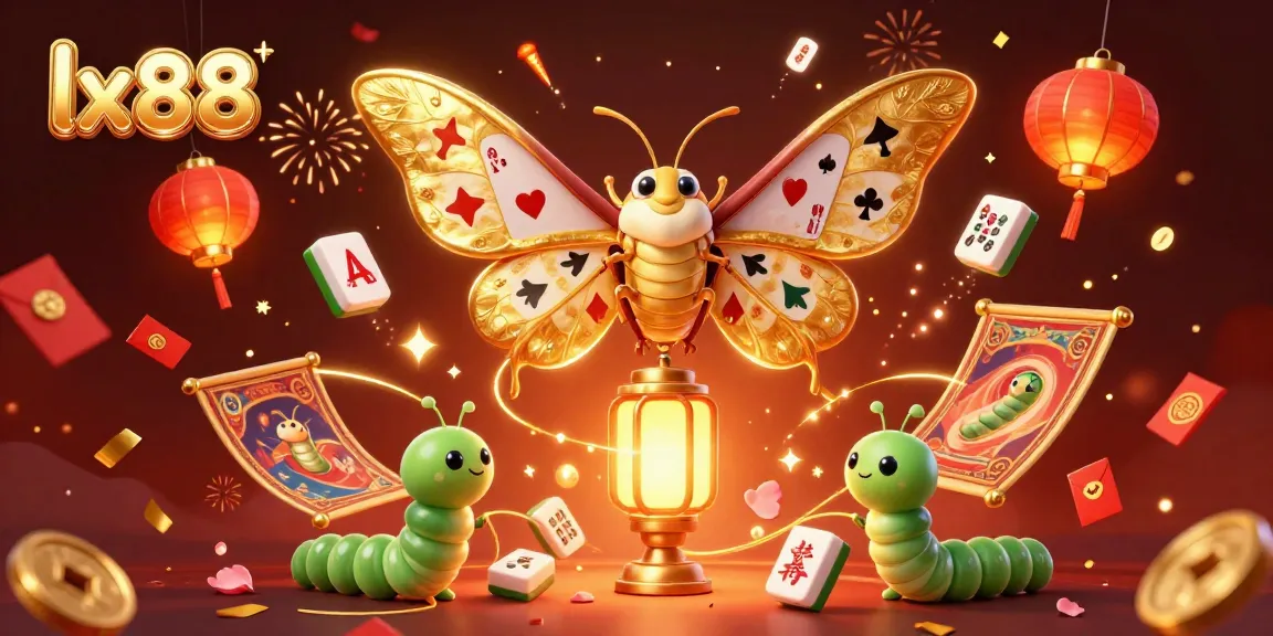 Experience magical casino moments with lx88 in a vibrant 3D illustration featuring festive elements and rich details.