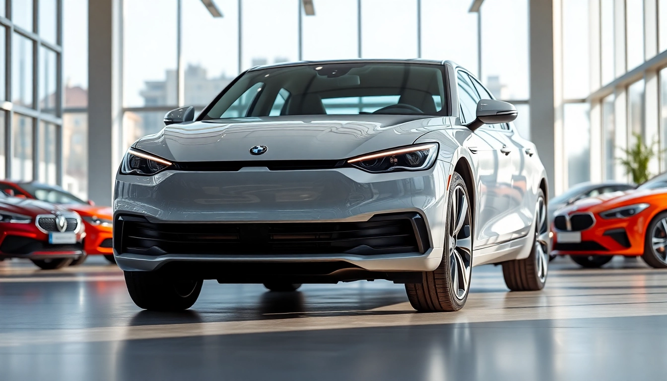 Auto kaufen in einem modernen Autohaus mit stilvollem Design und hellem Ambiente.