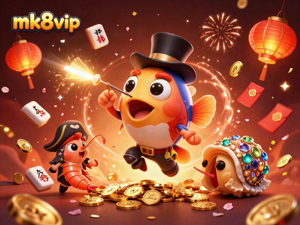 Engage with mk8 vip's thrilling gaming experience featuring a deep-sea anglerfish and treasure-laden sea snail.