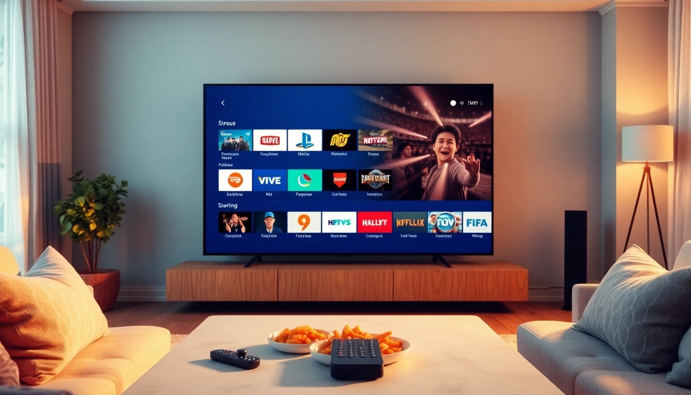 Stream high-quality channels with iptv kaufen in a modern living room