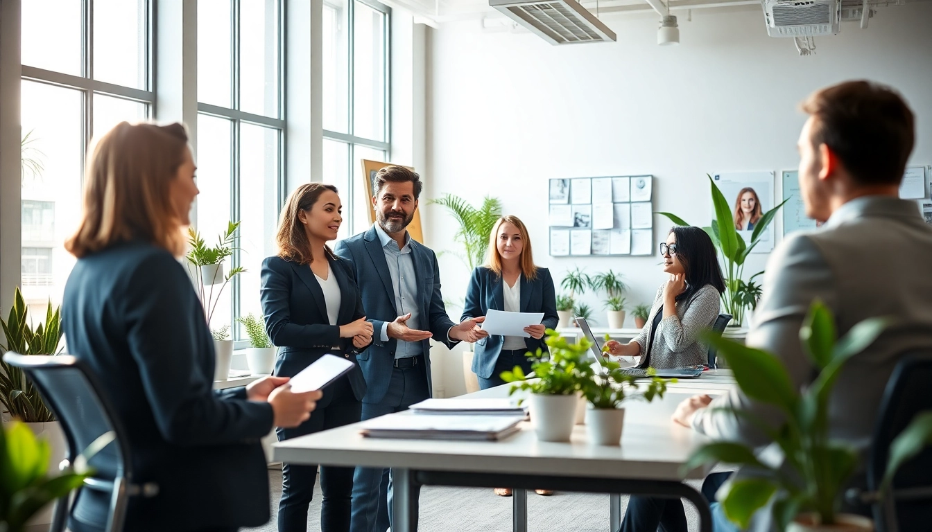 Personalvermittlung durch einen Rekrutierungsexperten in einem modernen Büro.
