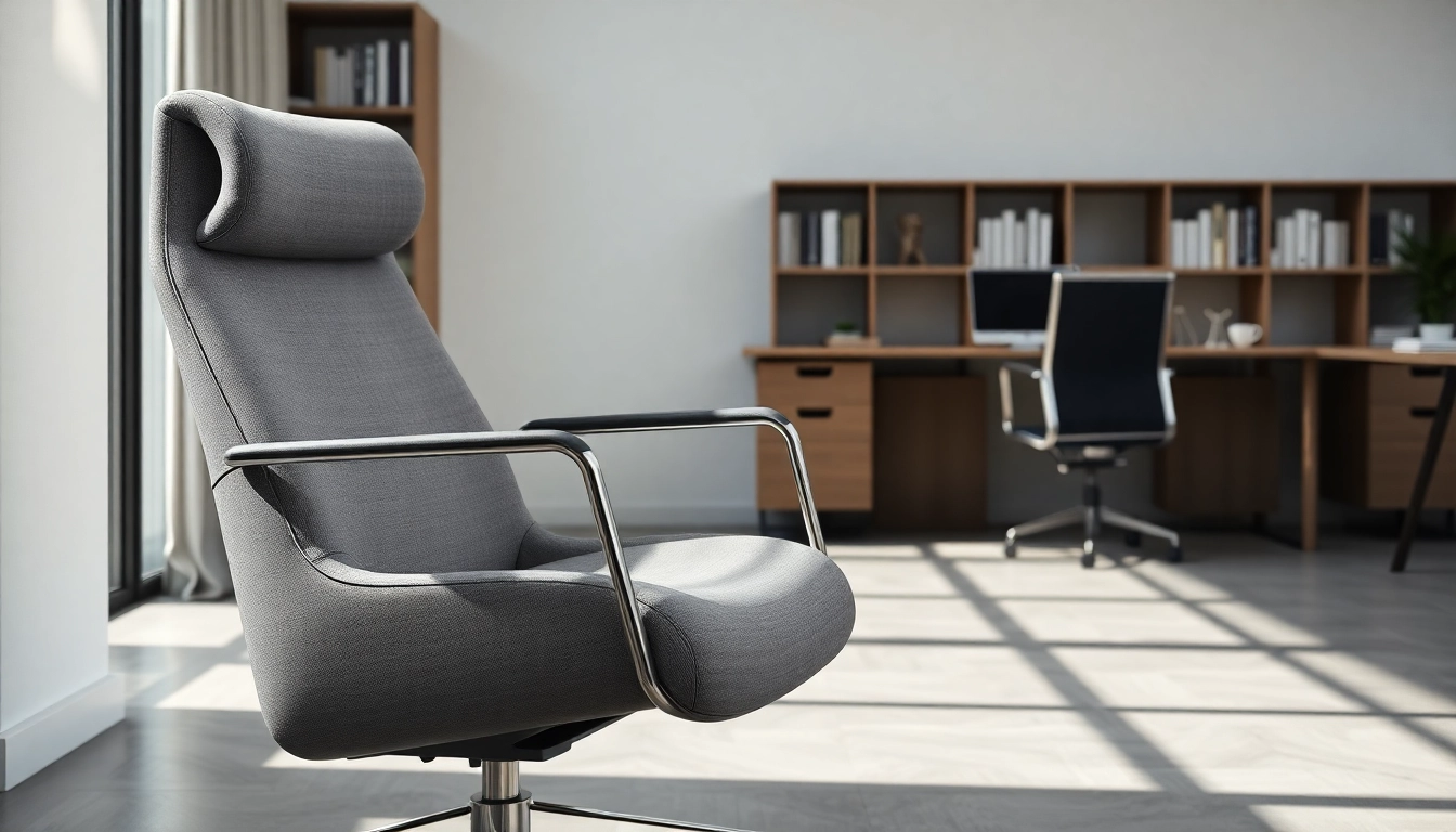 Refurbished Vitra Stuhl in modernem Büroambiente, das die Ergonomie und Eleganz von hochwertigem Design präsentiert.