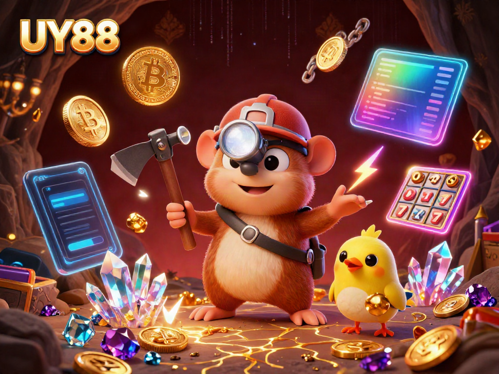 Engage with UY88's vibrant casino atmosphere filled with dynamic treasures and gaming elements.