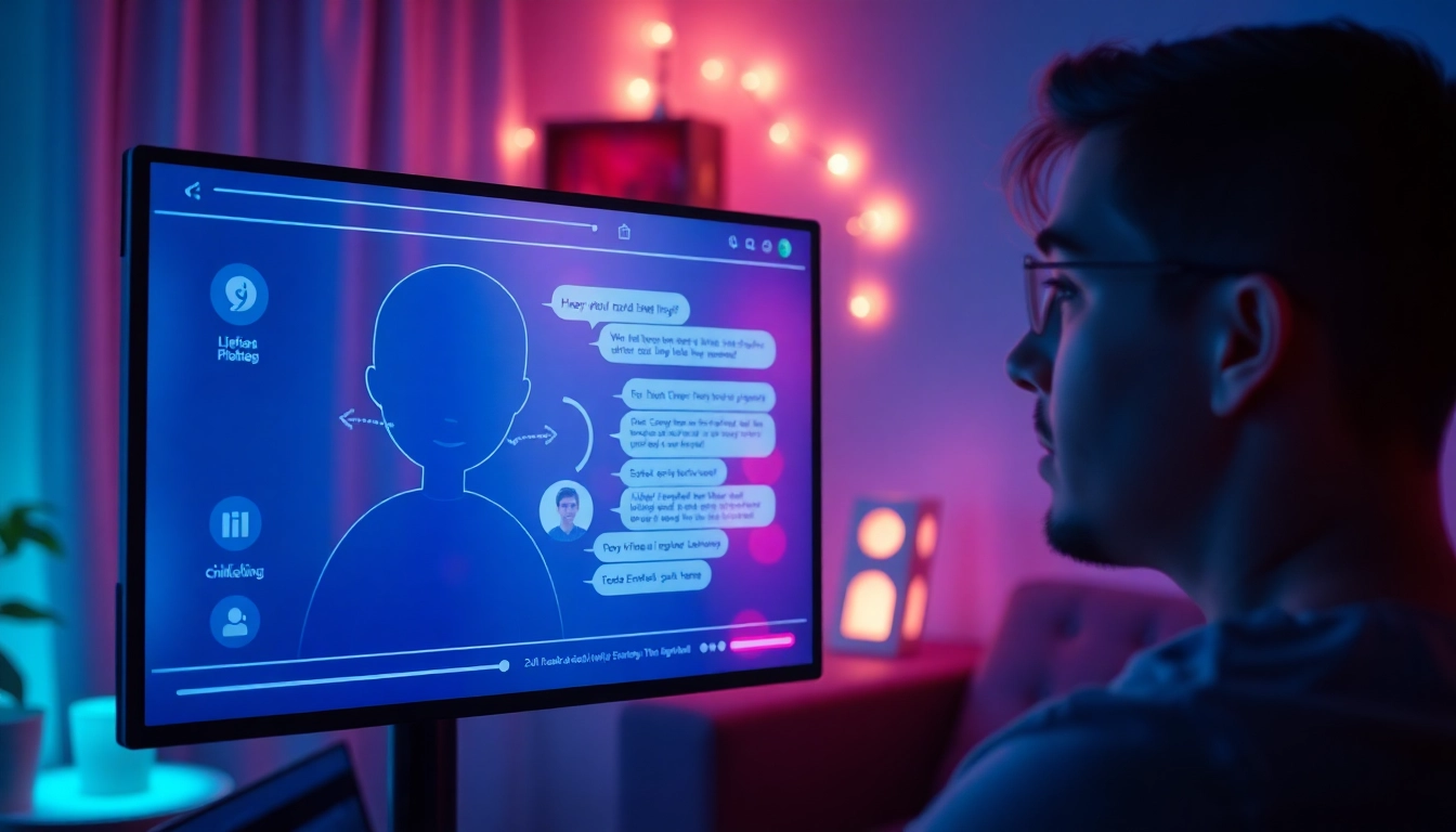 Engaging AI chat sex conversation on a cozy digital interface.
