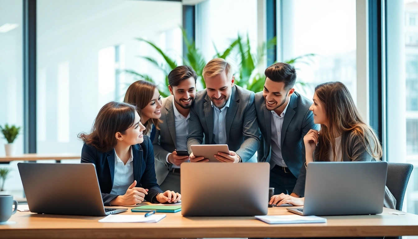 Strategische Planung bei https://piraminds.com/ mit einem kreativen Team in einem modernen Büro.