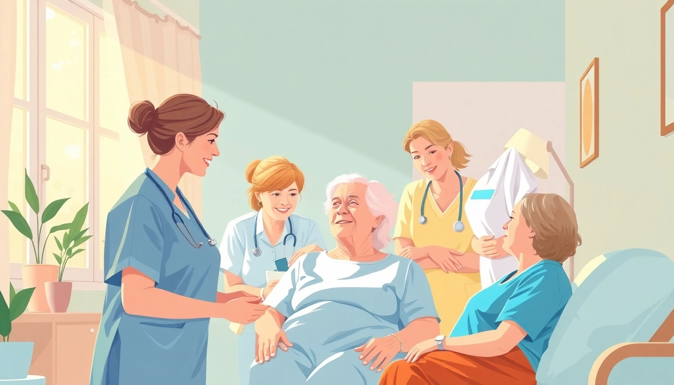 Ambulante Pflege Hameln: Professional caregivers assisting patients in their home for quality healthcare.