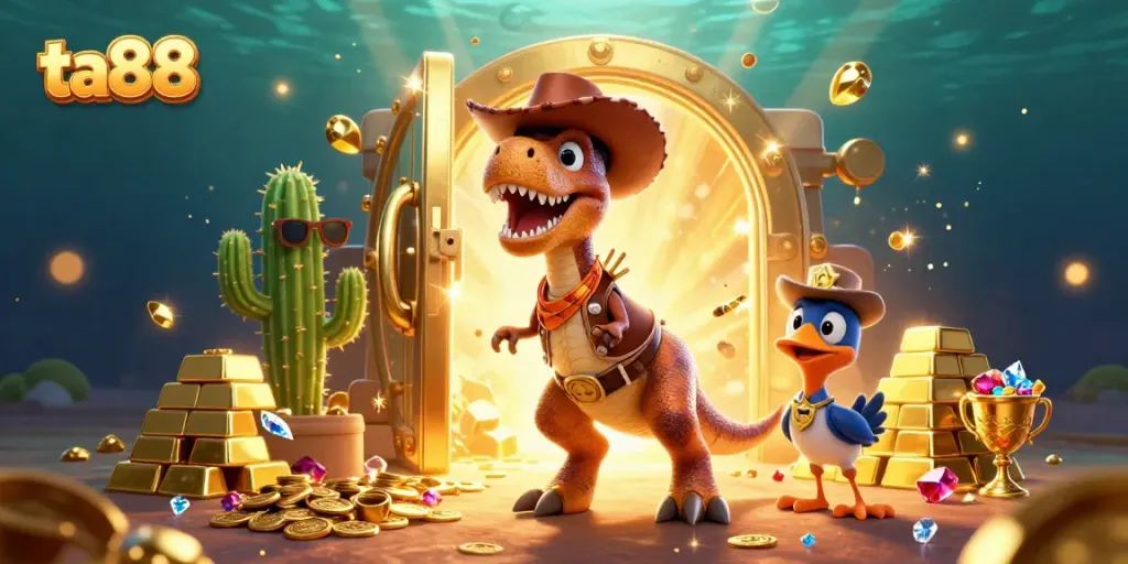 Enjoy thrilling gameplay at TA88 with vibrant characters and exciting casino elements.