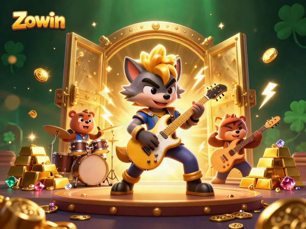 Zowin players enjoy a high-energy casino experience with exciting character action and gold treasure