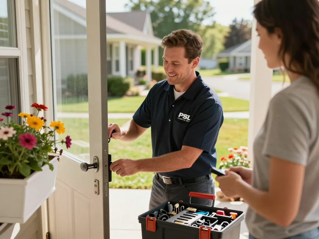Trustworthy locksmith services by PSL Lock and Key for home security