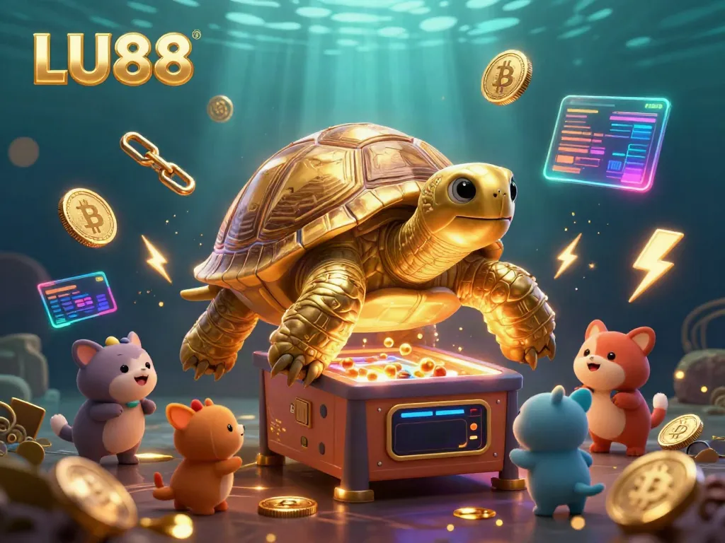 Experience the thrilling LU88 casino action with a dynamic, visual display of crypto-themed games.