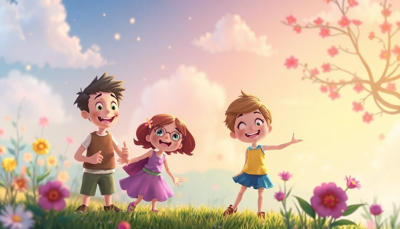 Animate ein aufregendes 2D Animation-Szenario mit lebendigen Farben und kreativen Charakteren für visuelle Erlebnisse.
