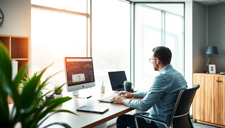 Analysieren Sie Ihre SEO-Ranking-Daten an einem modernen Arbeitsplatz.