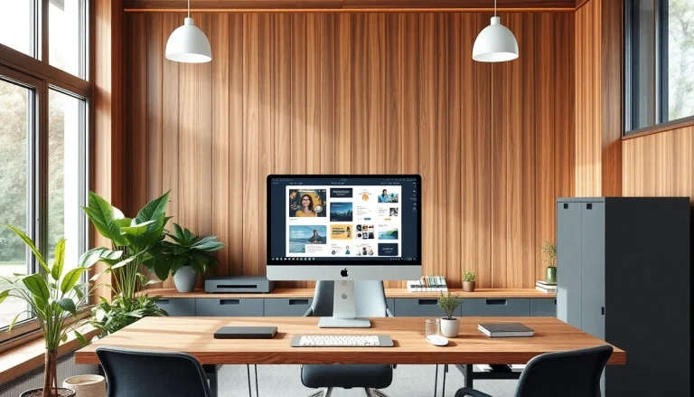Überwachen Sie Ihren Web-Rang mit einem modernen Arbeitsplatz-Setup, das digitales Design kombiniert.