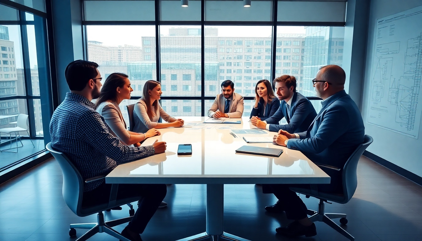 Headhunter Ingenieure interviewt hochqualifizierte Ingenieure in einem modernen Büro.