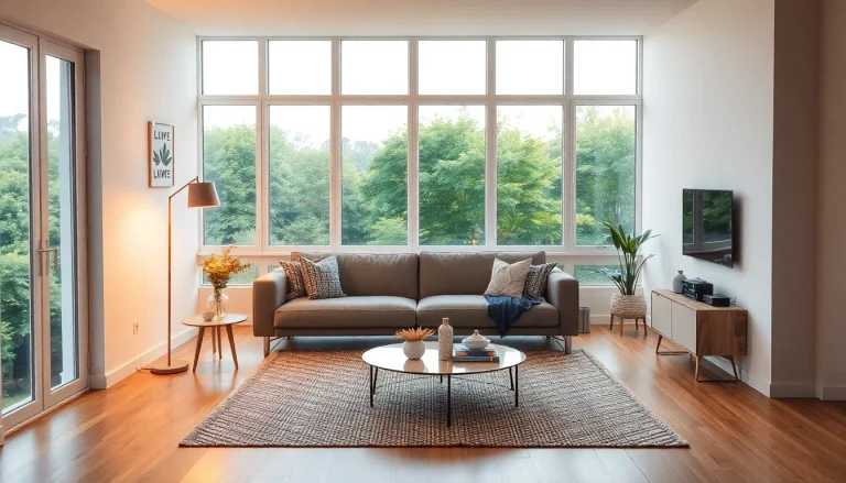 Eine stilvolle Raumgestaltung mit einer harmonischen Sitzgelegenheit und warmer Beleuchtung.