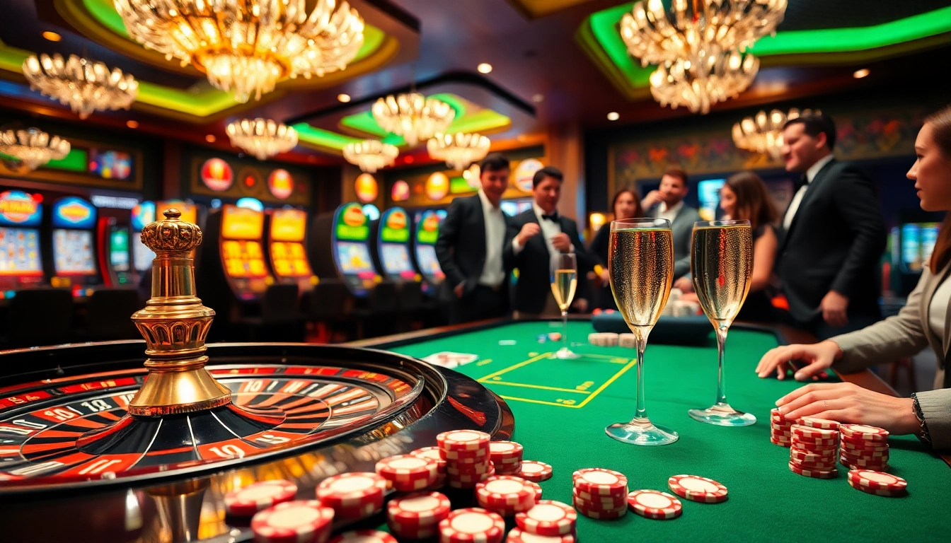 Experience thrilling gambling action at https://cpc188.org with luxurious casino tables and vibrant poker chips.