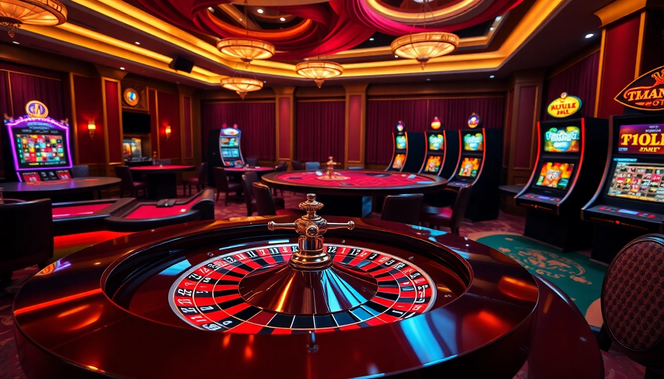 Experience thrilling online gambling at https://f122.com.br/ with vibrant casino elements and elegant gaming tables.