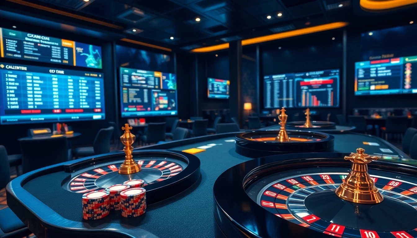 CPC188 gambling interface with vibrant poker chips and roulette wheel in an exciting online casino setting.