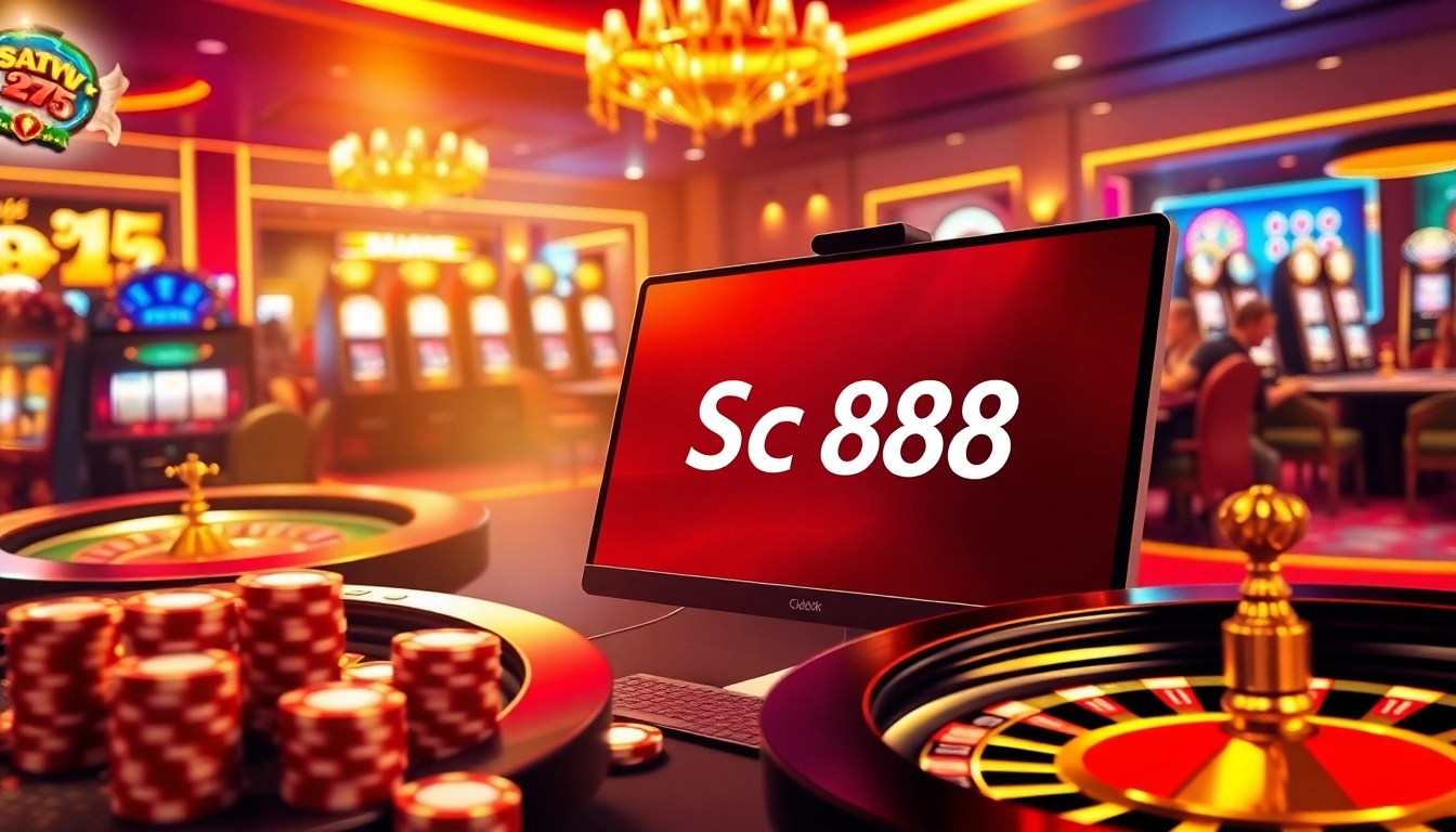 Experience the thrill of online gaming with the Sc88 link at a luxurious casino.