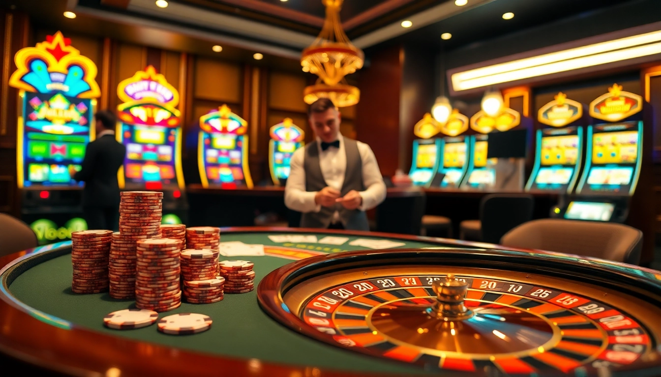 Experience the thrill of Nhà cái XX88 with vibrant poker chips and an elegant casino backdrop.