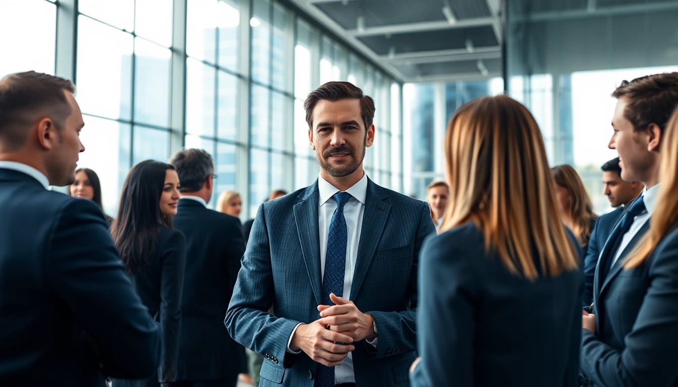 Headhunter Schweiz führt Interviews in einem modernen Büro durch